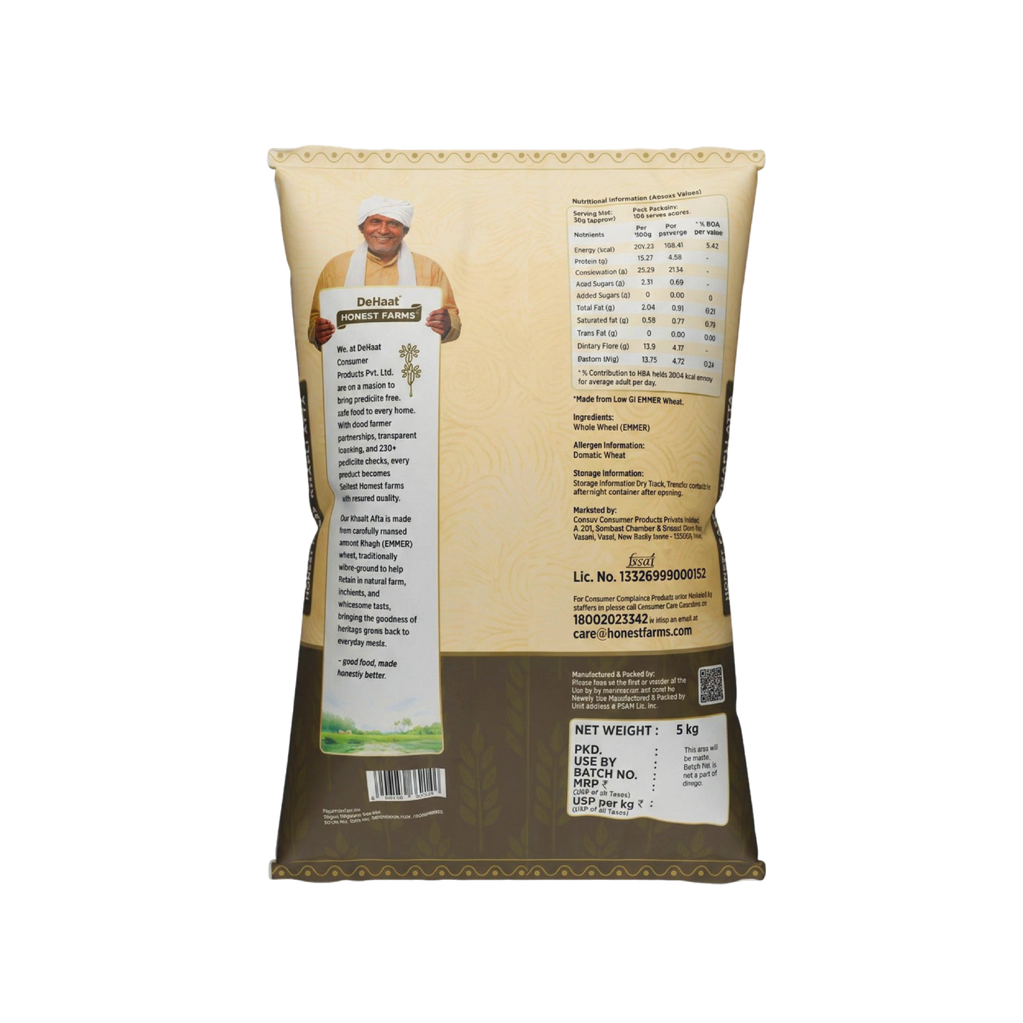 Pesticide Free Stone Ground Khapli Atta