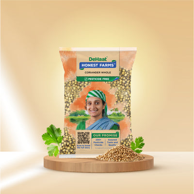 Coriander Whole / Dhania Sabut (Pesticide Free)