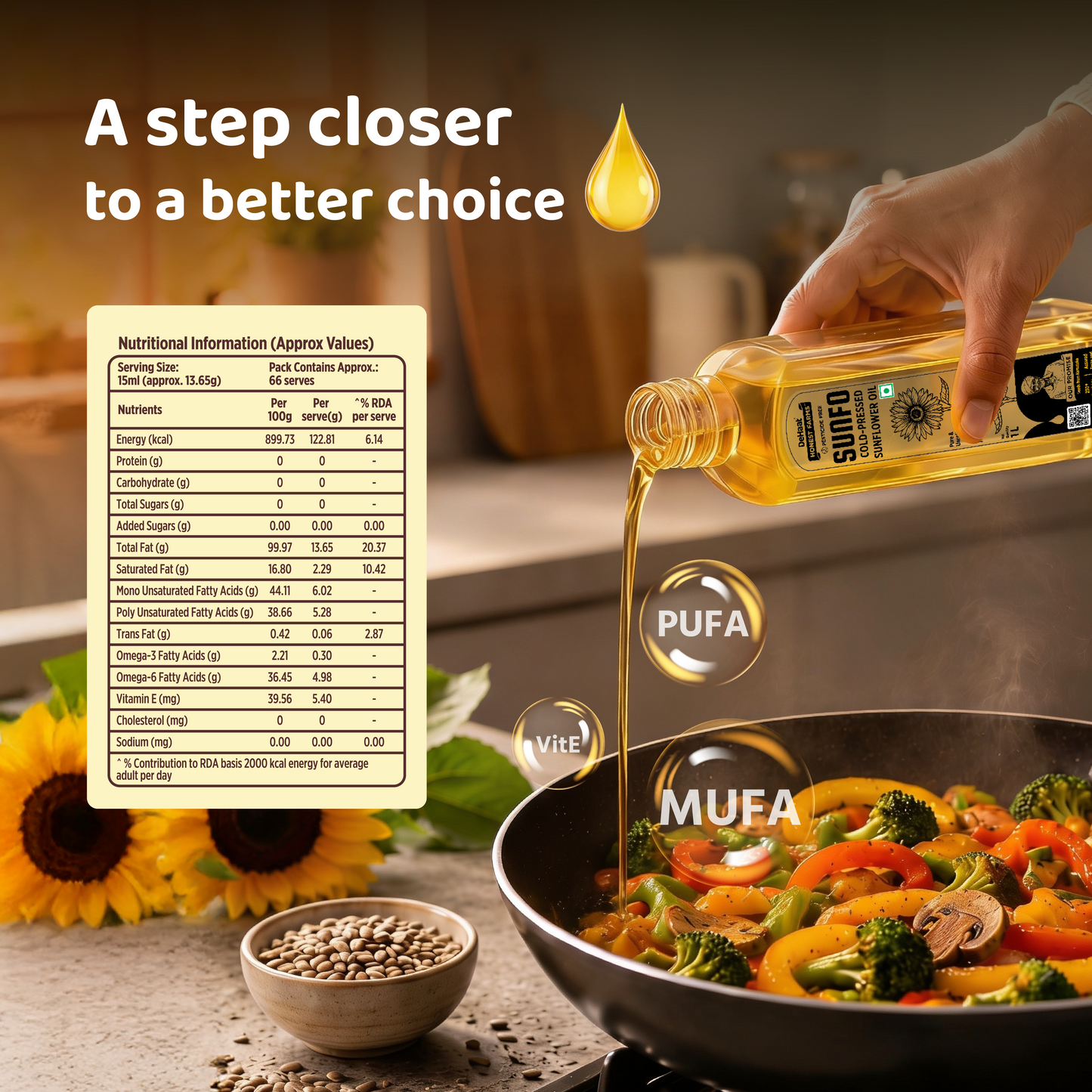 Sunfo Cold-Pressed Sunflower Oil