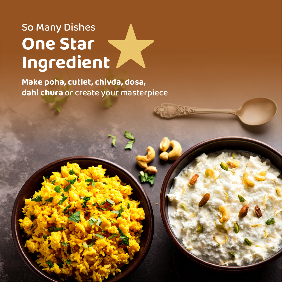 Poha Thick (Premium Navsari Poha)