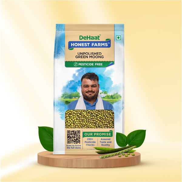 Unpolished Green Moong (Unpolished) - Pesticide Free