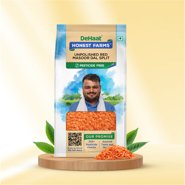 Red Masoor Dal Split (Unpolished) - Pesticide Free